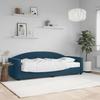 Vidaxl Sofa Z Materacem Do Spania, Niebieska, 80X200 Cm, Aksamit