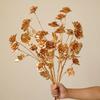 Artificial Golden Ginkgo Leaf Flower Christmas Home Decoration Golden Rose Gold Eucalyptus Decoration Flower Arrangement