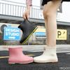 Women's new rain Shoes Fashion anti slip rubber shoes Lightweight waterproof rain boots Solid color ladies work Boots Zapatos