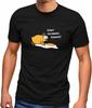 Mens T-Shirt Fried Egg Toast Breathe! Dammit Chicks Fun Shirt Print Funny Black
