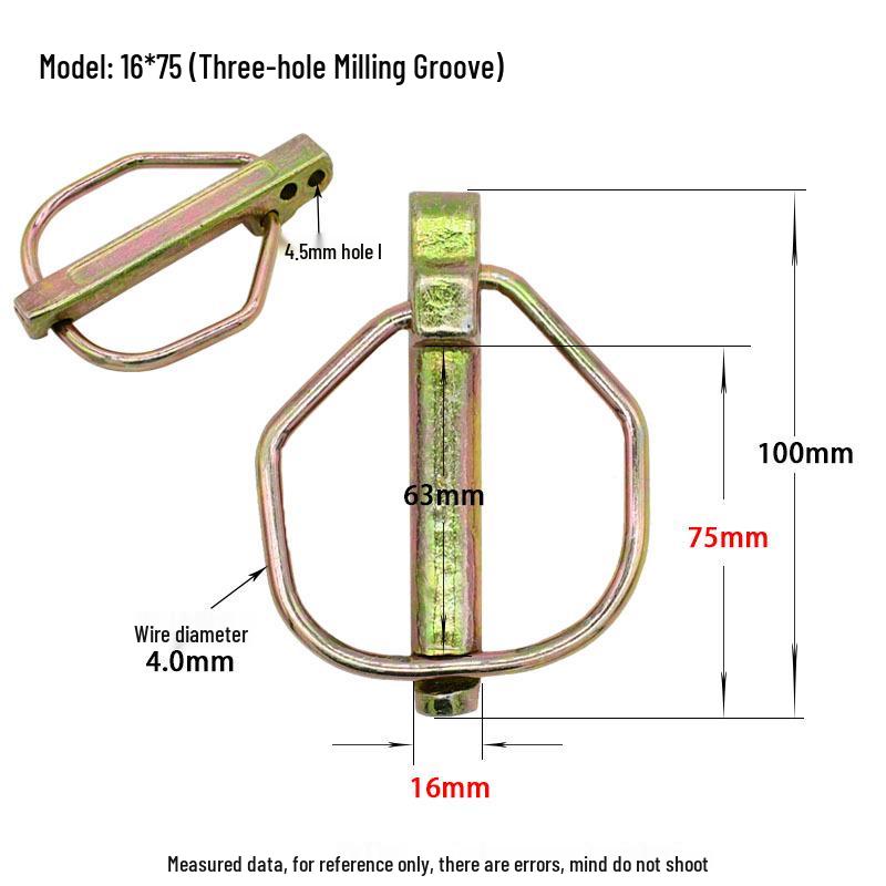 DIN11023 Heavy Duty Lynch Pin Safety O-Pin Rotary Tiller Hitch Spring Pin.