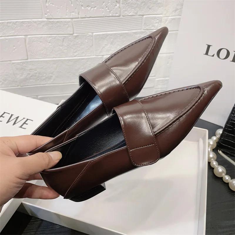 Pointed Toe Flats Women Loafers Shoes Summer Casual Walking Shoes Designer New Sexy Sandals Brand Dress Retro Femme Zapatillas