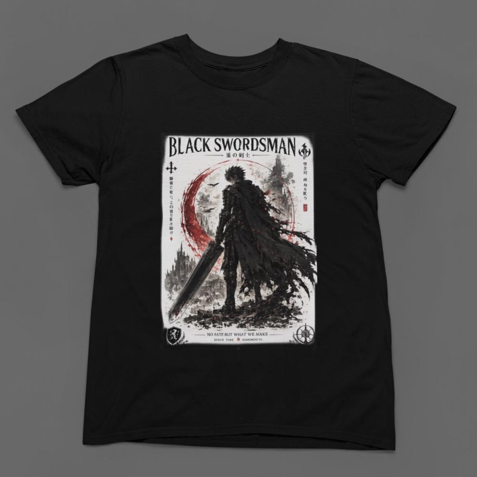 Anime Vintage Special T-shirt Unisex, Anime Manga Shirt, Anime Shirt, Black Swordsman, Skull Knight, Graphic Anime Tee, Manga Shirt, Japan 2XL