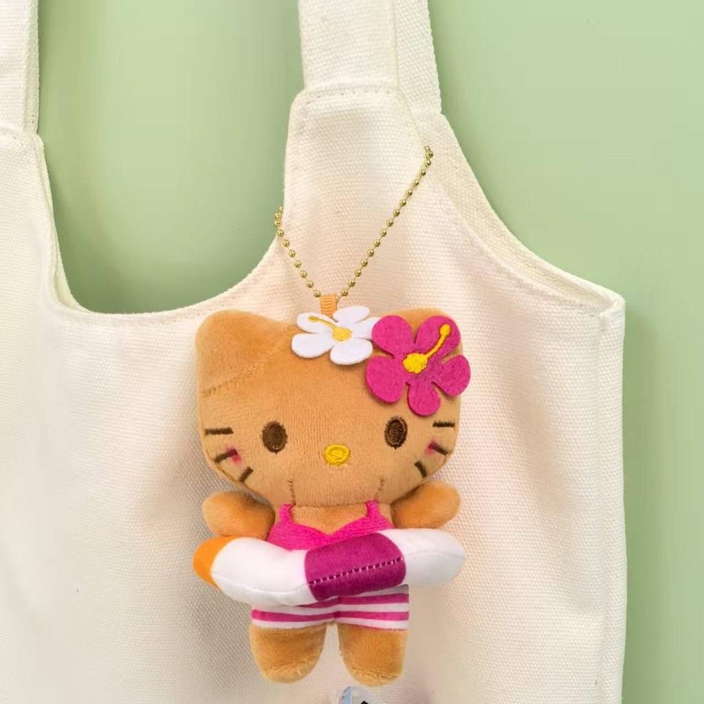 Plush Skin Black Pendant With Swimsuit And Swim Ring For Gift