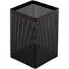 Mesh Pen Holder Metal Pencil Holder, Black Square 1 Pack