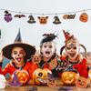 12pcs/set DIY Pumpkin Bat Ghost Pendant Decorative Halloween Paper Hanging  Ghost Festival