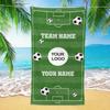 Personalized Football Field Name Beach Towel Sport Team Club Logo Pool Towel School Team Towels Volleyball Soccer Team Gift