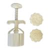 Kreatives Werkzeug zum Formen von Mondkuchen, traditioneller Mondkuchenmacher, funktionales Blumenmuster, Handpresse, Keksstempel