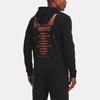 Under Armour Project Rock Graphic Print Zip Hoodie Jacket Men Outerwear Black 1361749-001