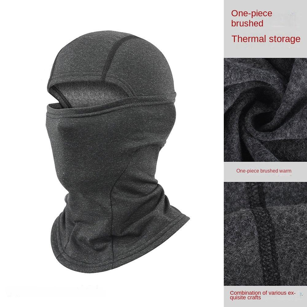 Warm Cycling Mask Motorcycle Mask Helmet Head Cover Balaclava With Fleece Windproof Neck Cover Cold Ski Mask Winter