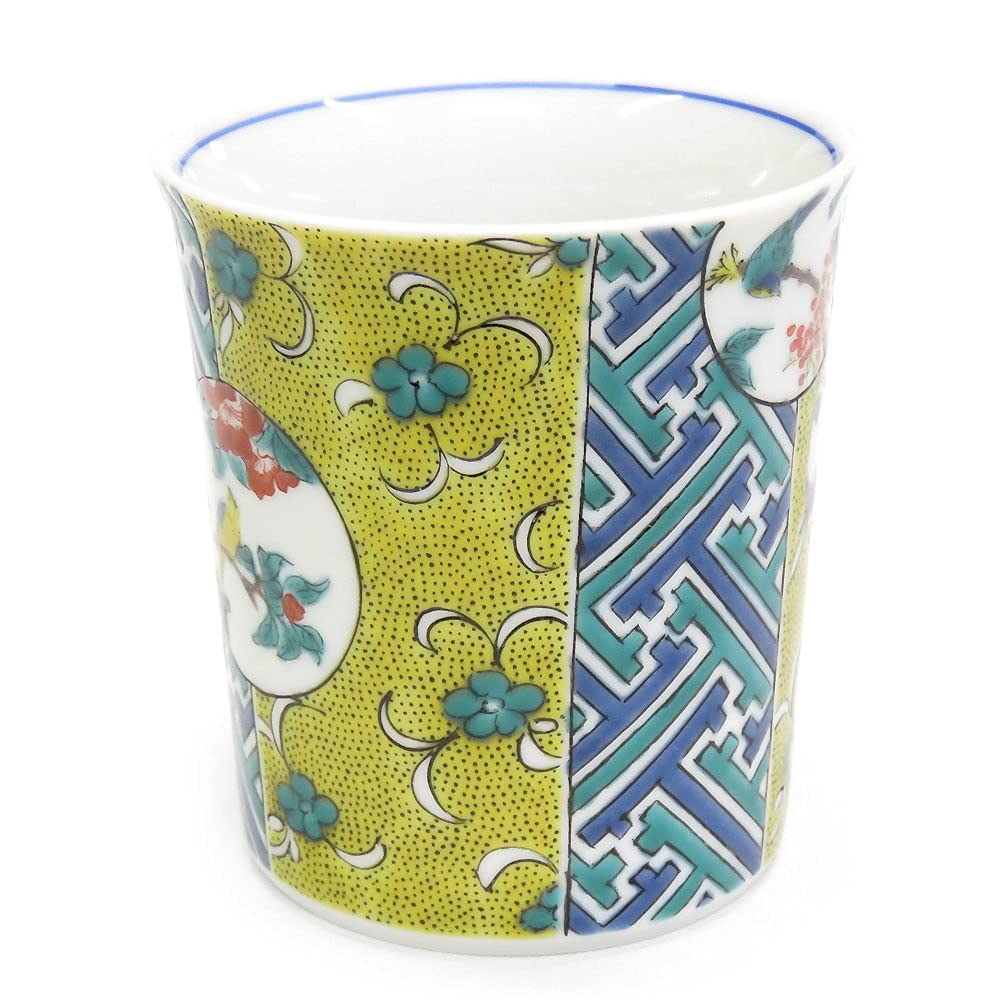 Waza no Kura Stylish Kutani Ware Mug Yoshidaya Marumon Floor Plan Pottery Luxury Brand Tableware Made in Japan