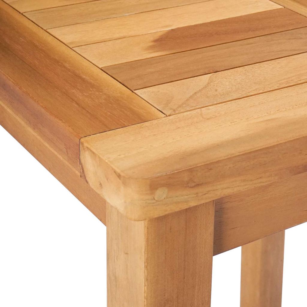 Bar Table Natural 60 X 60 X 105 Cm Solid Teak