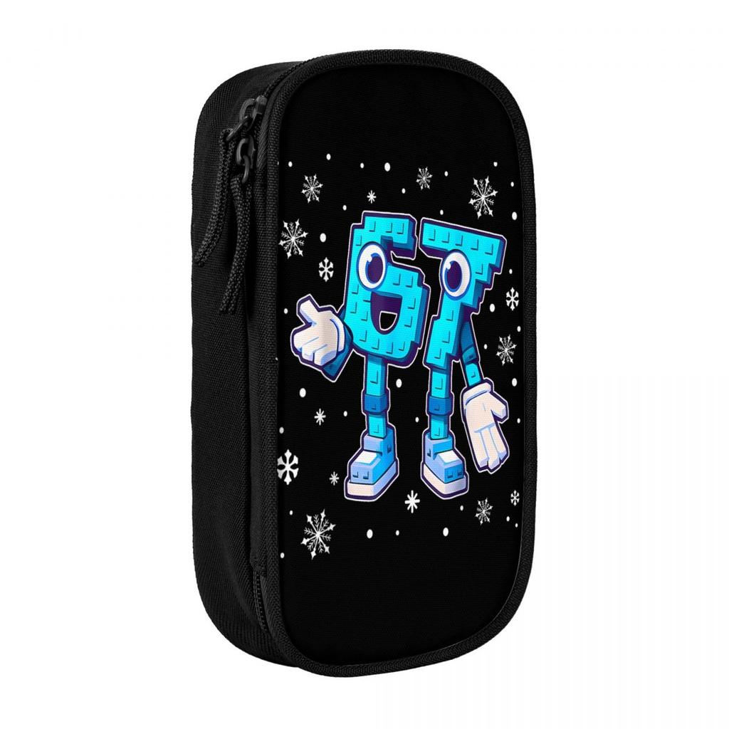 67 Christmas 6 7 Six Seven Meme 67 Candy Cane Xmas Pencil Case Pencil Bag Students Big School Pencil Cases Stationery Organizer