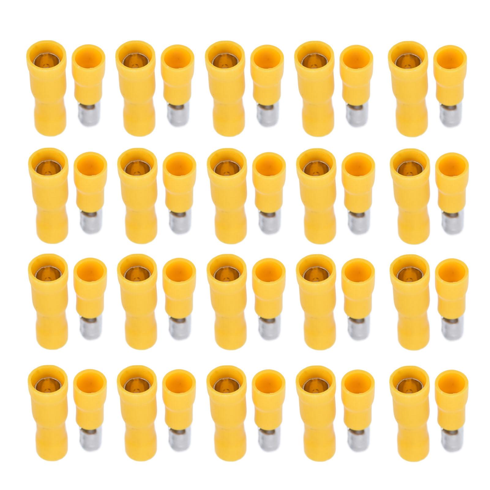 

50 шт. Обтискний з єднувач 12-10 AWG Ізольований Набір клем для проводів типу куля (тато/мама)