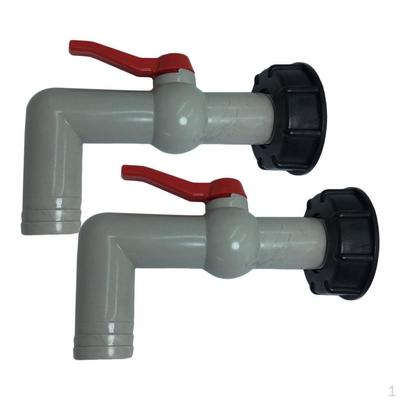 2 Adet IBC 1L Tankı Musluk Adaptörleri Hortum Bağlantısı 1 İnç Kaba Diş Parçası Aracı