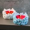 Unique Candle Holder Molds Crafting Molds Skull Shape Candle Base Moulds Silicone Texture for Crafting Candlesticks