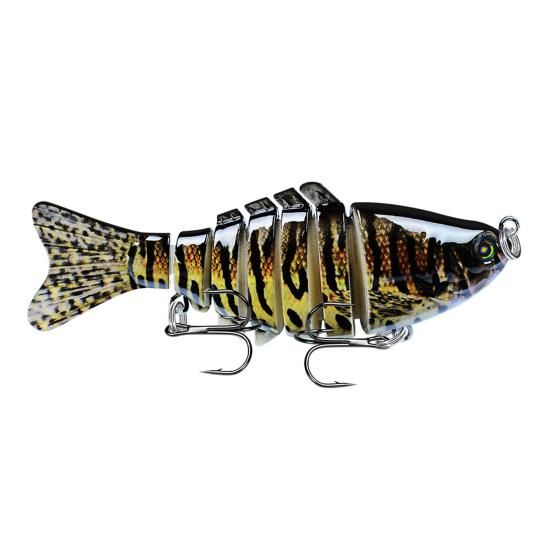 1/3/5Pcs 10CM/15.5G Bionic Multi-Jointed Fishing Lure Long Casting 7-Section Swimbait Hard Artificial Bait Freshwater Saltwater Fishing Accessories