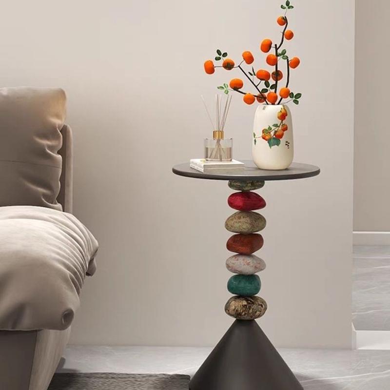 Small Circular Coffee Tables Simple Removable Metal Coffee Tables Living Room Decoration Table Creative Table Nordic Designed