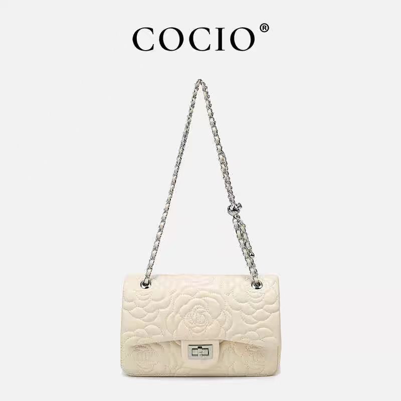 

Осенняя Новая Модная и Универсальная Сумка-цепочка с Ромбовидной Сеткой, Женская Сумка на Одно Плечо белый