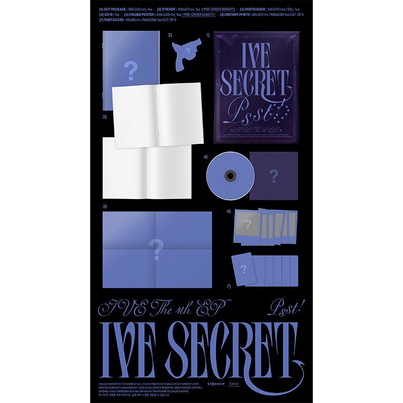 [Pre-order] IVE - 4th Mini Album [IVE SECRET] (+Online Benefit)
