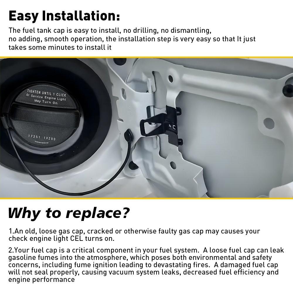 Fuel Gas Tank 17251ZZ62D Cap Fit For 2011-2020 Nissan Frontier Nissan NV1500 201
