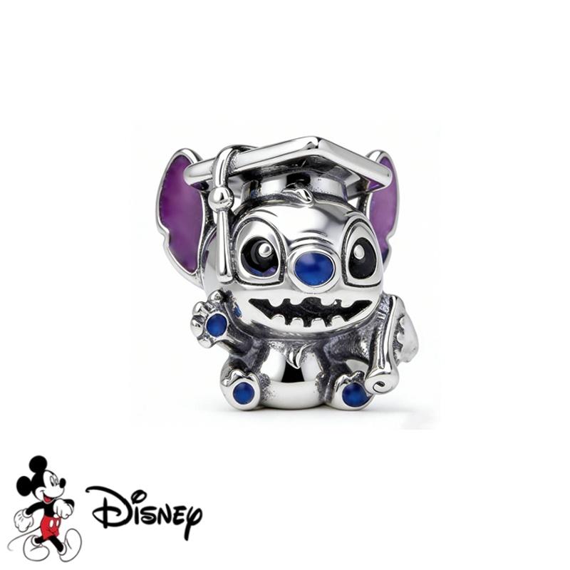 Disney Nuovo Stitch Scintillante Buzz Lightyear Ciondolo Winnie the Pooh Eeyore Perla Charm Adatta ai Braccialetti Originali Gioielli Fai da Te Regalo