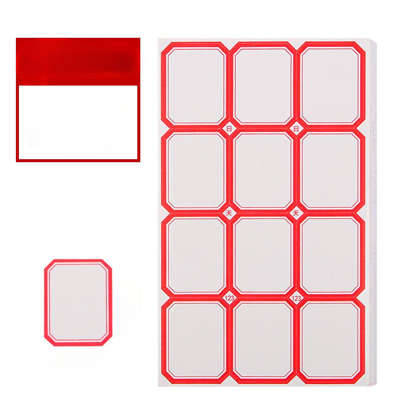 50Pcs/set Office Self-adhesive Label Paper Mouth Pick-up Paper Self-adhesive Label Sticker 50 Handwritten Color Price Paper Name Sticker