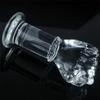 Super Huge Glass Simulation Fist Dildo Hand G Spot Anal Plug Vaginal Masturbation Sex Toys Fantasy Dildos