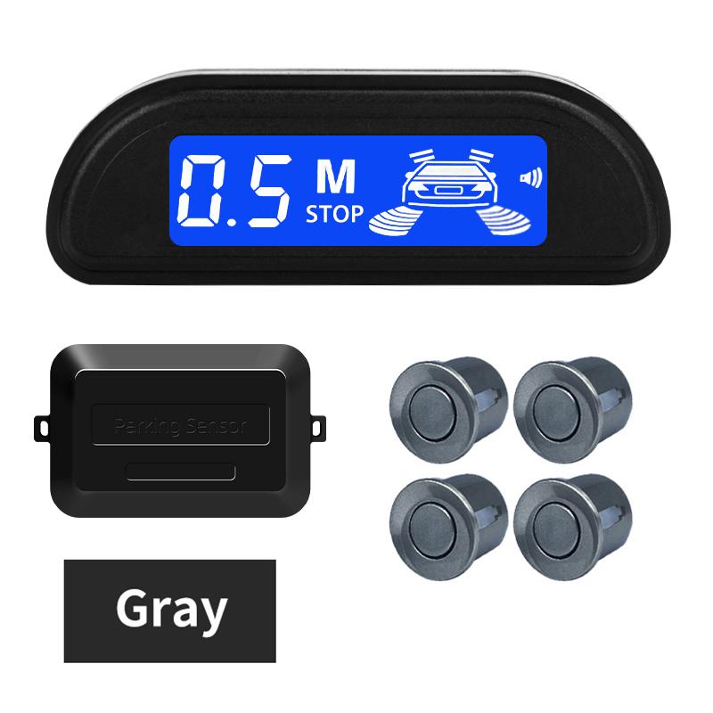Hippcron Car Parking Sensor Kit With Auto Parktronic Reverse LED Monitor 22mm 4 Sensors Radar Detector System Backlight Display
