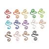 10/14/15 Pcs Snake Shape Crochet Tension Rings Open Finger Rings Adjustable Crochet Rings