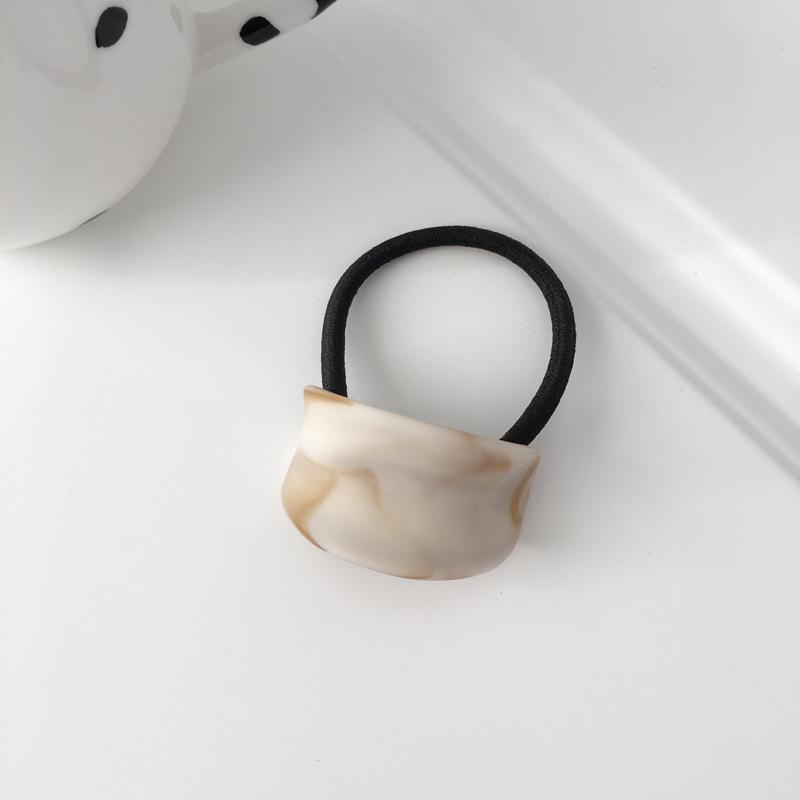 New Korean Fashion all-matchFine Acetate Stripeshair Large Intestine Hair Ring for Women Girl Hair Accessories Headwear