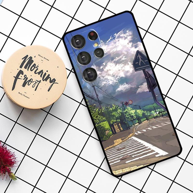Manga Anime Street Case For Samsung Galaxy S21 S22 S23 S24 S25 Ultra S9 S10 S25 Plus S25 FE S20 FE Phone Cover