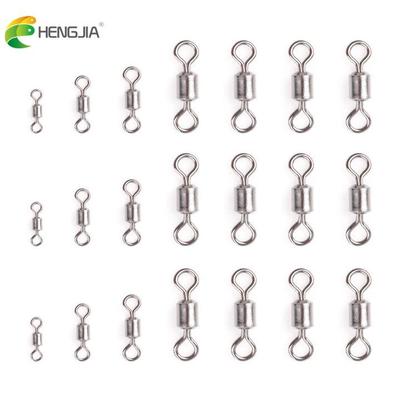 50PCS/Lot Fishing Swivel Size 1/0-4/0,1#-14# Solid Connector Ball Bearing Fishing Swivels Rolling Beads