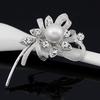 Versatile Rhinestone Pearl Brooch - Elegant Wedding & Banquet Accessory