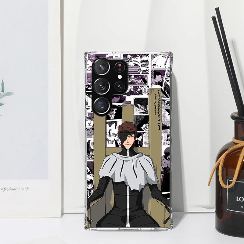 Ichigo Kenpachi Bleach Anime Phone Case For Samsung Galaxy S25 S24 S23 S22 Ultra S21 FE S20 Plus S10 + S10E Art Fundas Back Cove