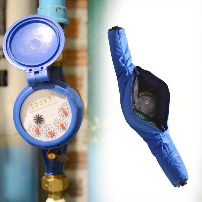 Dual-Sided Winter Freeze Protection Water Meter Cover - Removable Insulated Outdoor Pipe Protector for Pressure Vacuum Breaker
