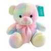 Rainbow Bear Doll Hug Bear Plush Toy Colorful Bear Doll Ragdoll Birthday Gift Women