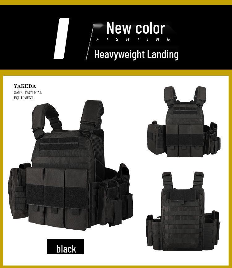 YAKEDA Breathable Wear-resistant Tactical Camouflage Vest for Outdoor Field Training