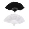Hand Fan Photography Prop Feather Retro Style Folding Fan For Wedding Party Bride Hand Held Fan Decoration For Dance And Show