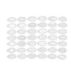 42Pcs Face Paint Stencils Reusable Hollow  Face Body Painting Templates Tracing Stencils for Part