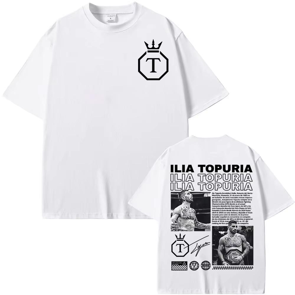 2026 El Matador Ilia Topuria Merch Men Women Shirt Harajuku Graphic Tshirts Unisex Summer Short Sleeve Streetwear Tees 4XL