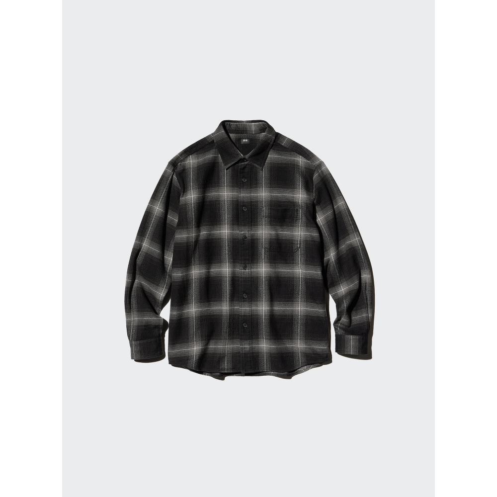 Uniqlo Flannel Check Shirt  Long Sleeve  D