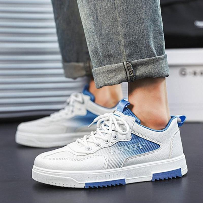 2025 Fashion Men's Casual Sneakers All-match Breathable White Board Shoes Comfortable Heightening Wear-resistant Platform Shoes