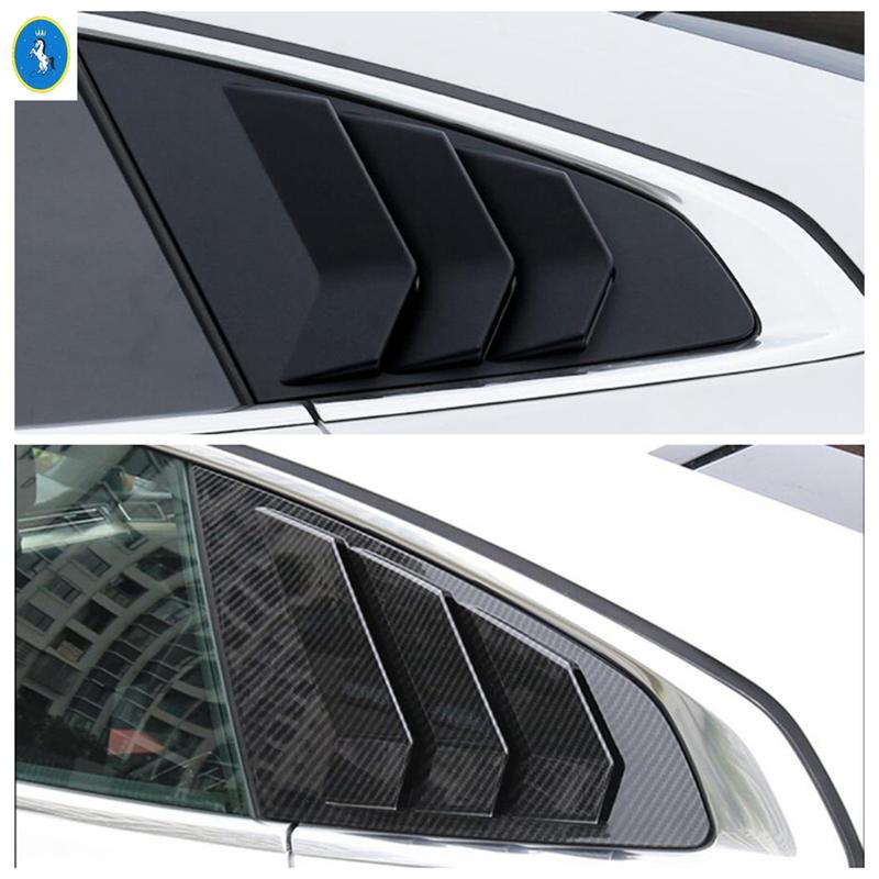 Cache-volet d'aération latérale pour lunette arrière de voiture pour Volkswagen Arteon 2018 - 2024 Fibre de Carbone / Noir Accessoires Extérieurs