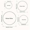 Crystal velvet carpet1pc Elegant Blue Rose Stained Glass Area Mat - Short Pile, Polyester, Machine-Made, Round Indoor Mat for Be