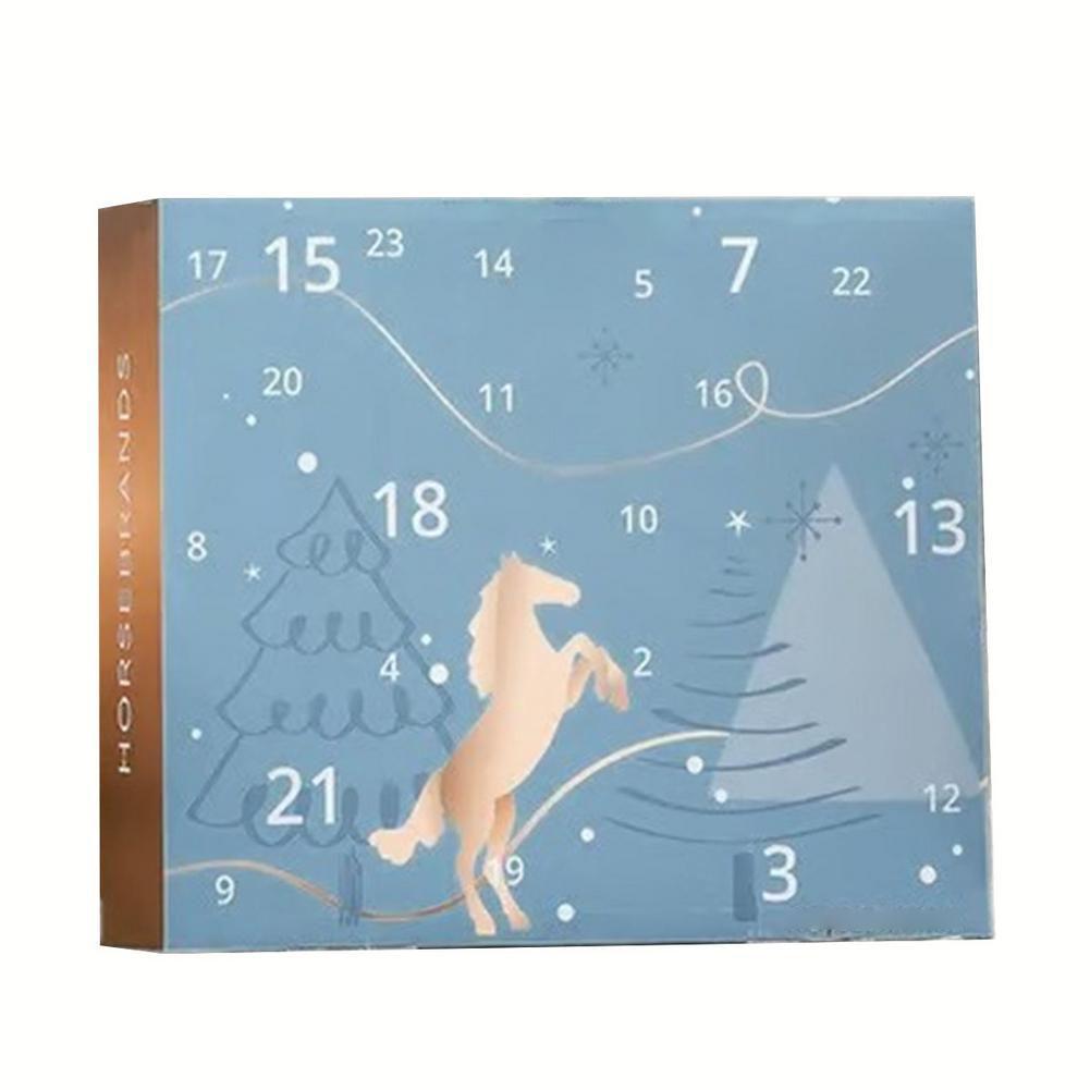 2025 HORSEBRANDS Adventskalender 24 Tage Countdown Tägliche Überraschungen & Weihnachtsgeschenk Winterhimmel Themenkalender Für Pferdebesitzer