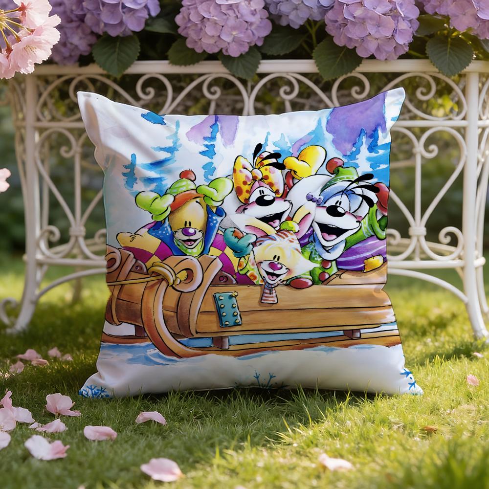 Cartoon D-Diddl Cushion Cover Home & Car Dual-Scene Pillow Cover: Reversible For Premium Comfort