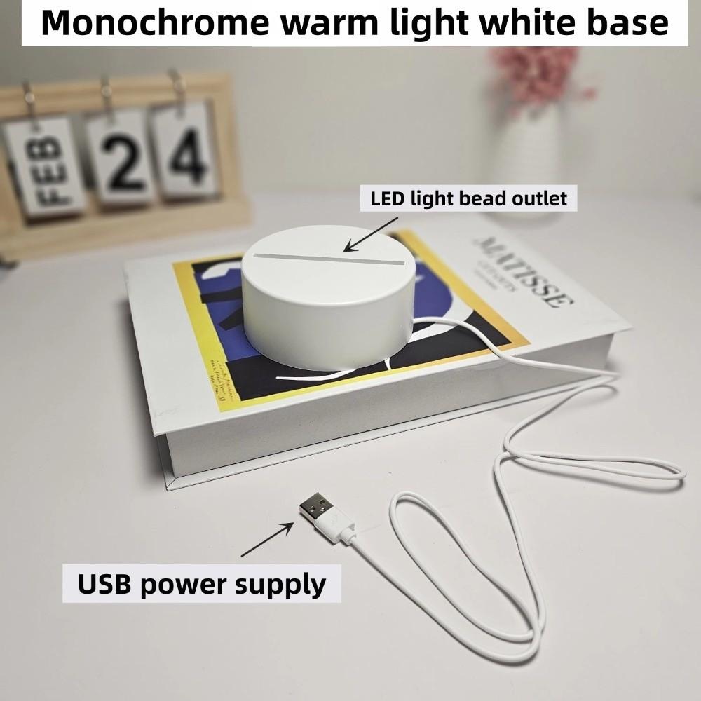 3D Message Board LED Night Lights A Repeatable Writing Cat Face Shape LED Writing Board DIY Transparent USB