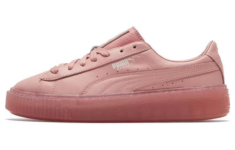 PUMA Basket Platform Core Pink Low Board Shoes Women s 364040-09 35.5