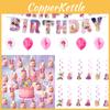 Barbie Birthday Party Balloon Set With Banner 4 Pieces Includes Banner 18pcs Balloons 12pcs Small Inserts 1 Large Insert